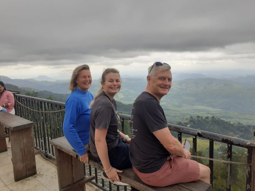 Guests at a hill country viewpoint